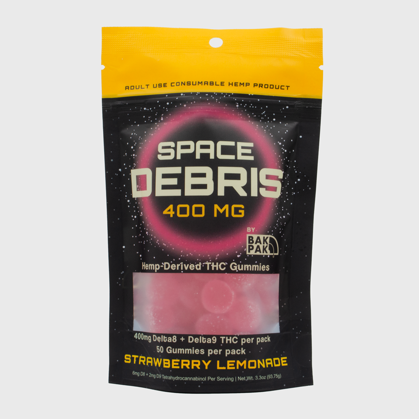 THC Gummies - 400mg THC - Space Debris - The Green Leaf - Delta9 - hemp