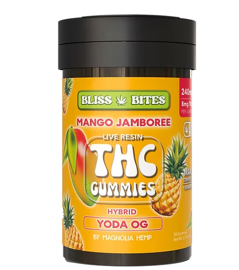 THC Bliss Bites Gummies - 240mg THC - Magnolia Hemp - Indica/Sativa - B3G1 FREE
