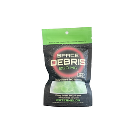 THC Gummies-250mg THC-Space Debris-The Green Leaf Cannabis-watermelon