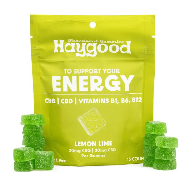 CBG Energy Gummies - 5mg CBG, 25mg CBD, Vitamin B - Haygood The Green Leaf
