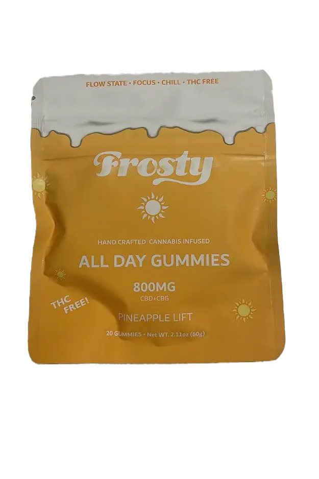 All Day Gummies - 800mg CBD+CBG - Frosty The Green Leaf
