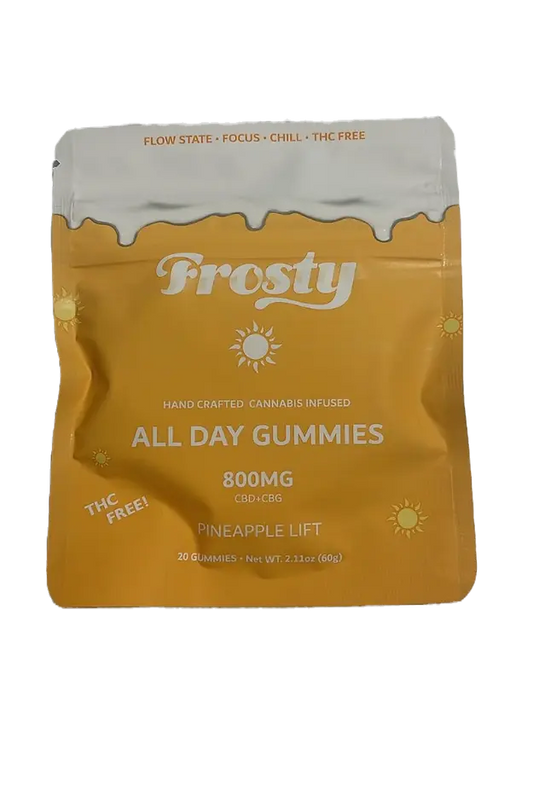 All Day Gummies - 800mg CBD+CBG - Frosty The Green Leaf