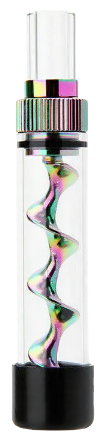 Twisty Glass Blunt - Iridescent The Green Leaf