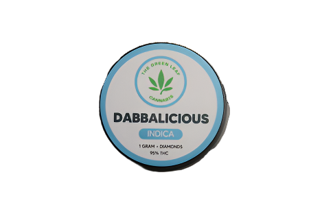 Dabbalicious-strain-indica-diamonds-The Green Leaf Cannabis-Cannabis-THCA-high THC-1g
