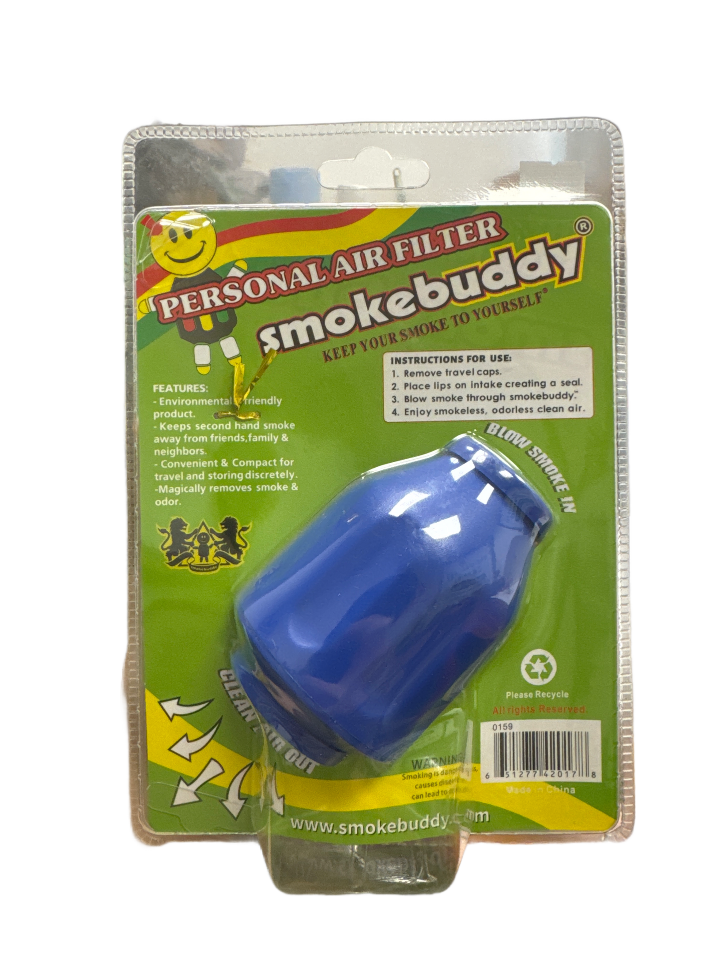 SmokeBuddy Air Filter The Green Leaf