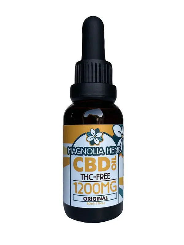 Isolate 1200mg CBD Oil - Magnolia Hemp The Green Leaf