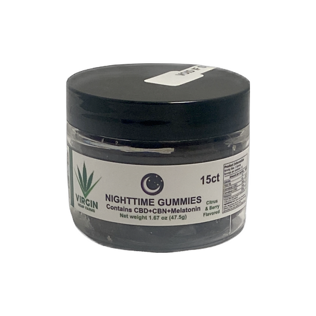 Nighttime CBD Gummies - 400mg CBD - Virgin Hemp Farm The Green Leaf