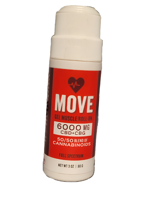 CBD+CBG Muscle Roll On - 6000mg - Move The Green Leaf