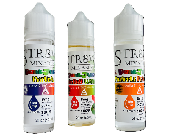 THC Dank Juice - Str8w8 - 180mg THC - The Green Leaf - cannabis