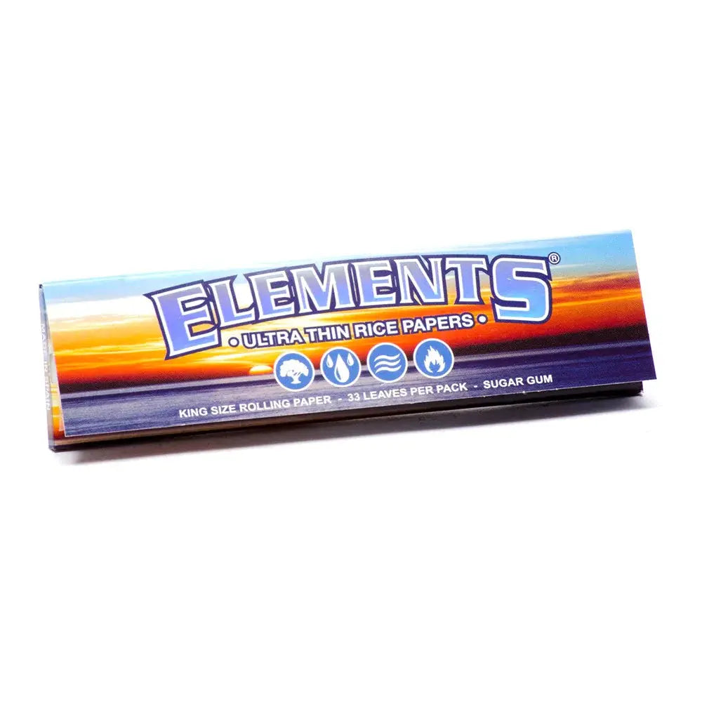 King Size Ultra Thin Rolling Papers - Elements The Green Leaf