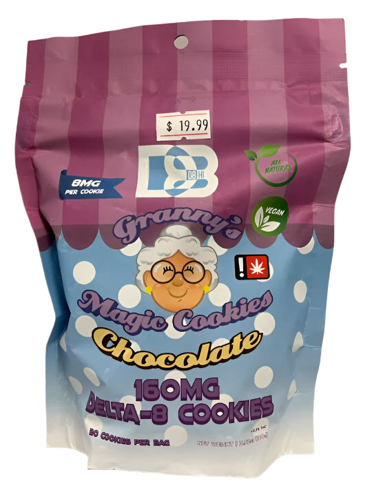 Granny’s Magic Chocolate 160mg Delta-8 Cookies